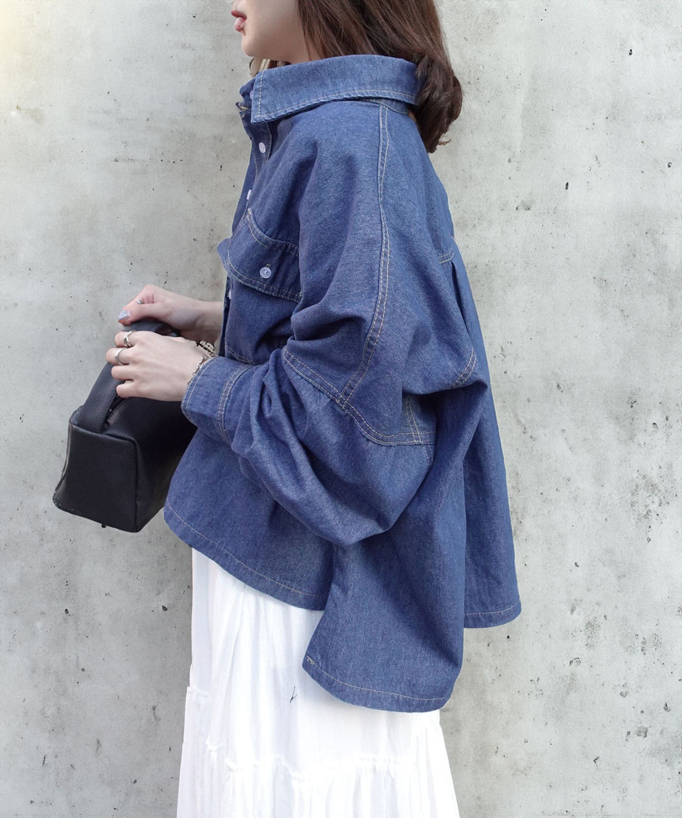 クロップドデニムシャツ[品番：TRIW0004265]｜CORNERS （コーナーズ