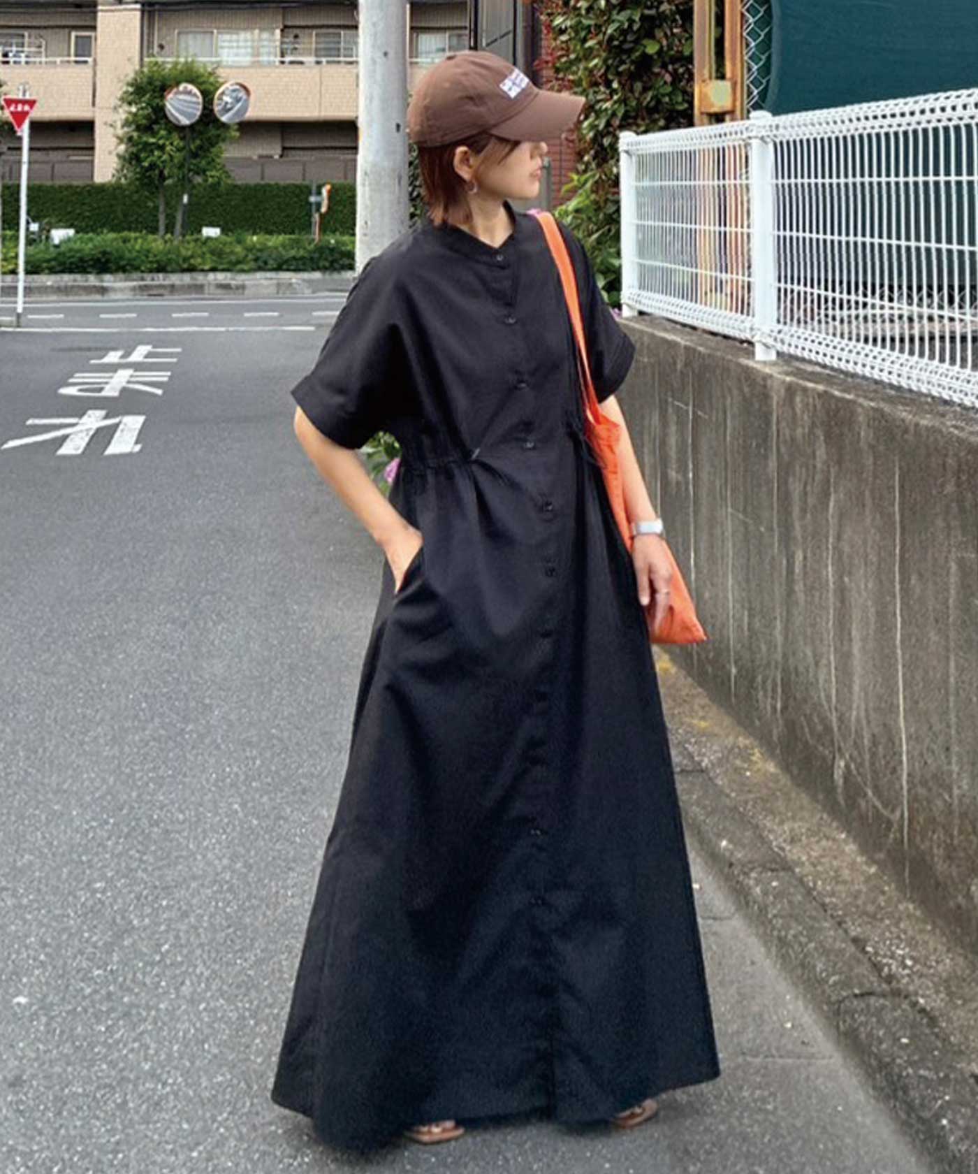 CORNERS by KR】ドローストリングシャツワンピース[品番：TRIW0004457