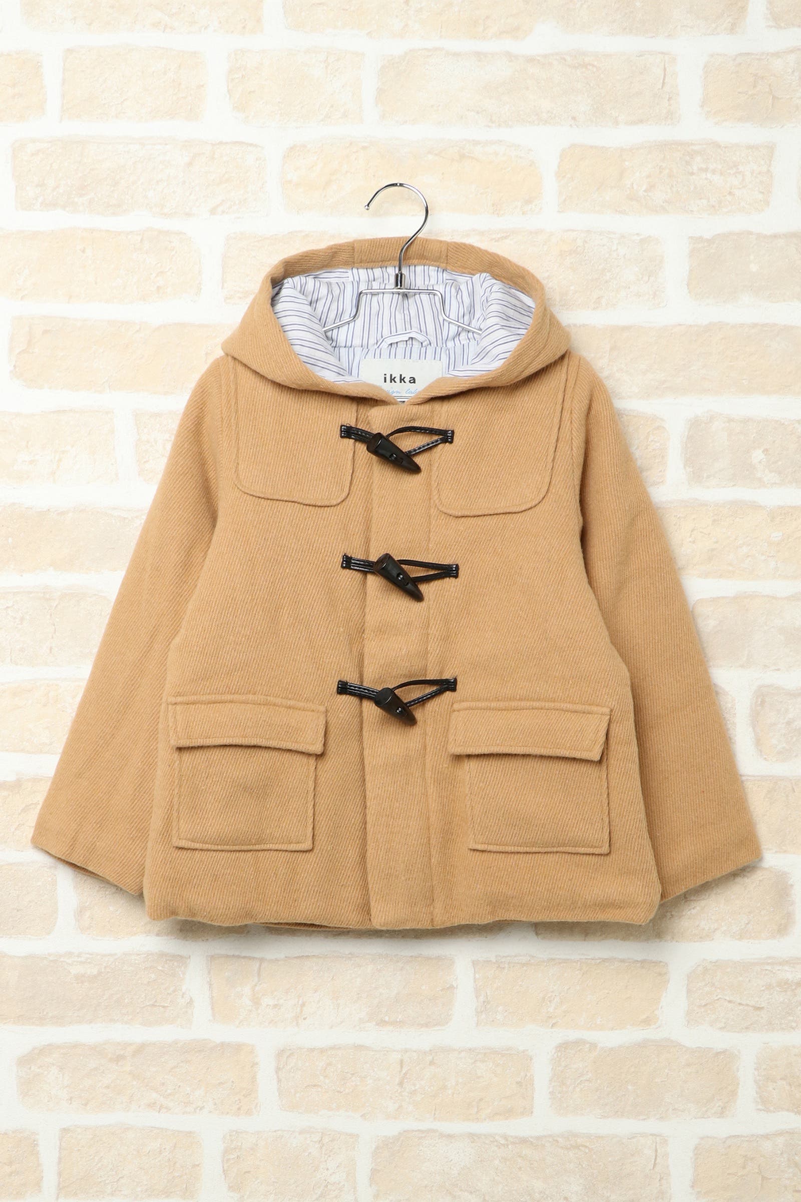 キッズ】フェイクウールダッフルコート（120~160cm）[品番