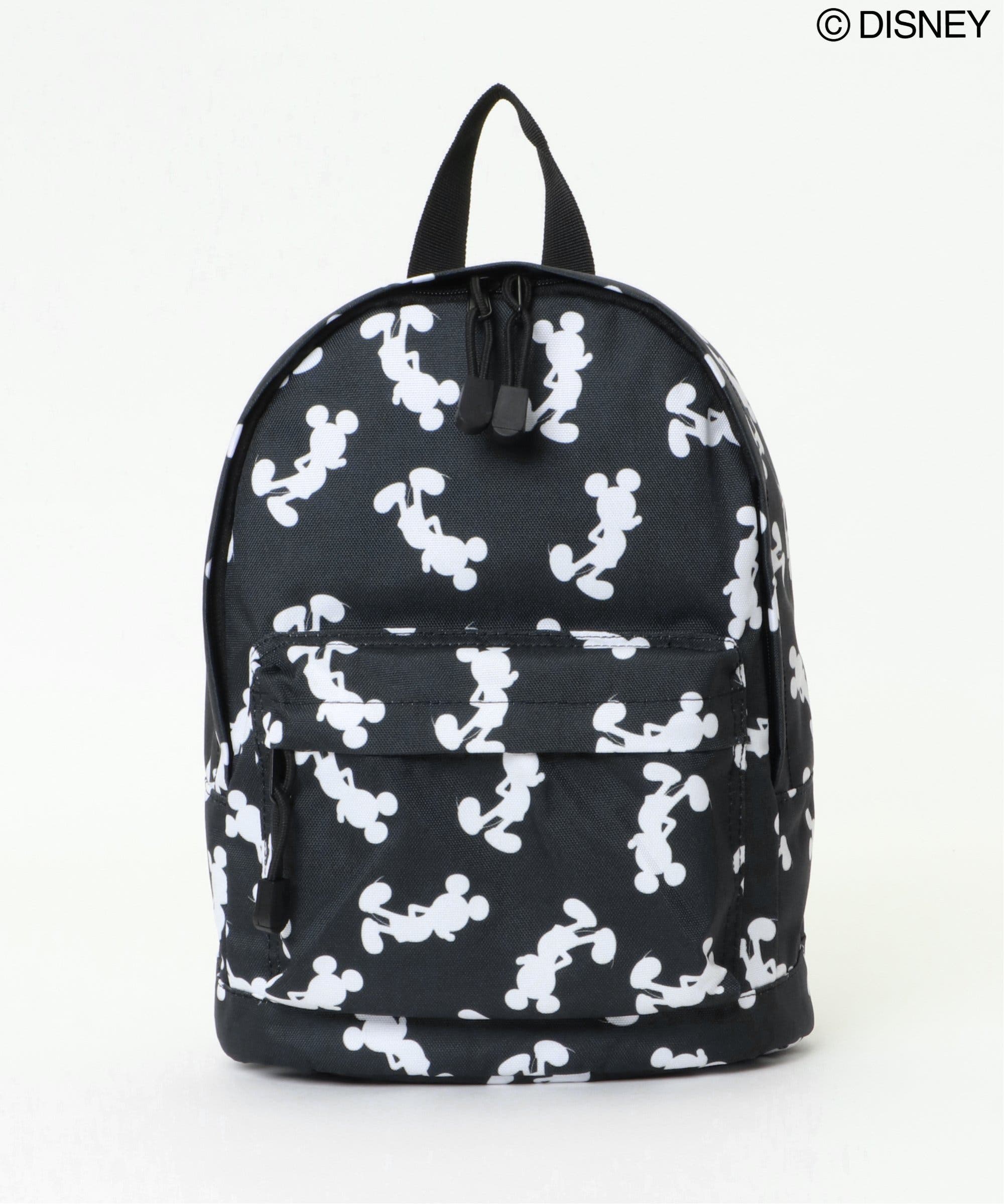 キッズ】Disney ミッキーシルエット総柄リュック[品番