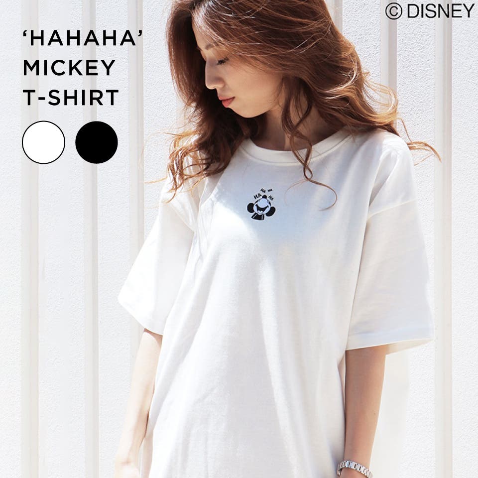 最終値下げ！ IENA購入　刺繍 ミッキー限定Tシャツ ディズニー Disney オーバーサイズ ミッキーワンポイント刺繍