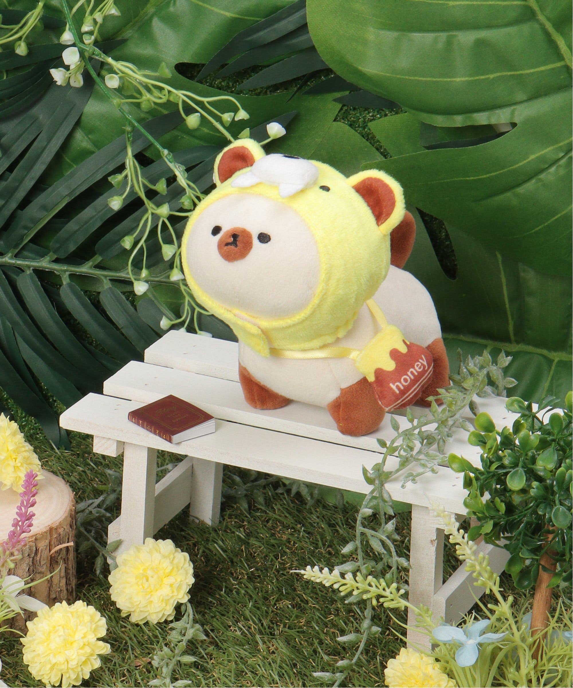 lemonplet ボアバケハ　新品 PLUFFY かぶりもの クマ＆ハニー[品番：IKAW0021753]｜Lbc with