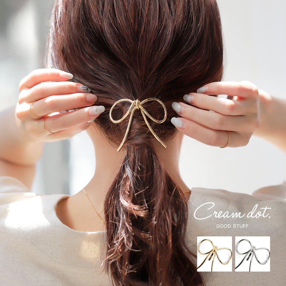 ヘアカフ ポニーフック ワンタッチ[品番：CRMA0002917]｜CREAM-DOT