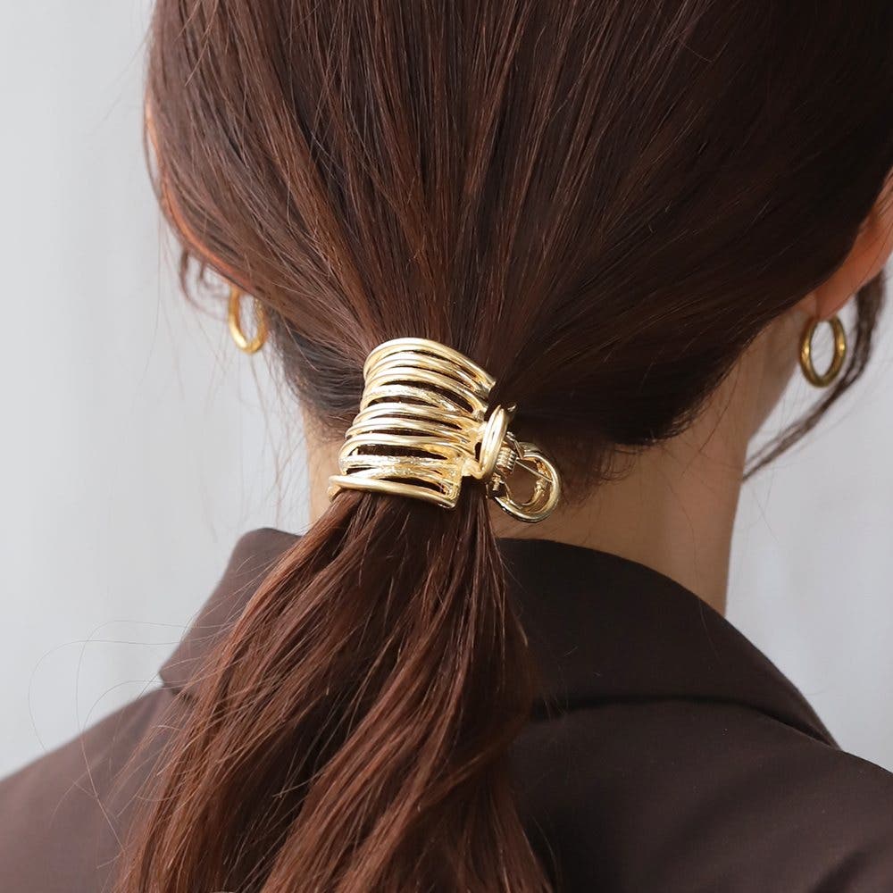 ヘアアクセサリー pontaro111 SWAROVSKI ヘアクリップ 80×22mm スワロフスキー ヘア