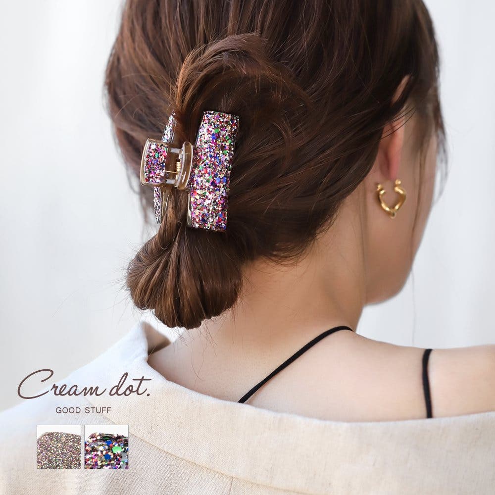 新しく着き バンスクリップ レディース[品番：CRMA0009192 ヘアクリップ ヘアアクセサリー