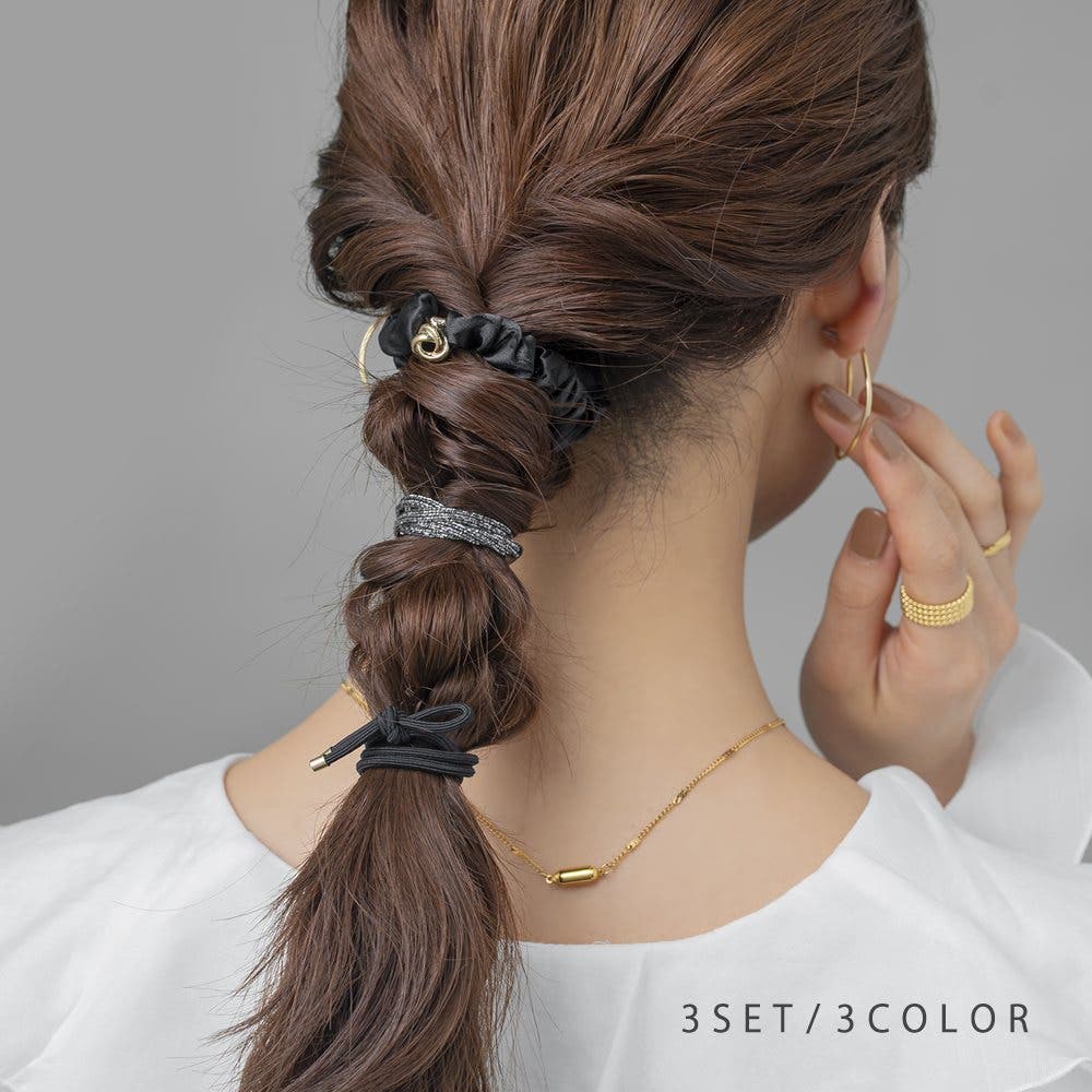 3点セット ヘアゴム シュシュ[品番：CRMA0010568]｜CREAM-DOT