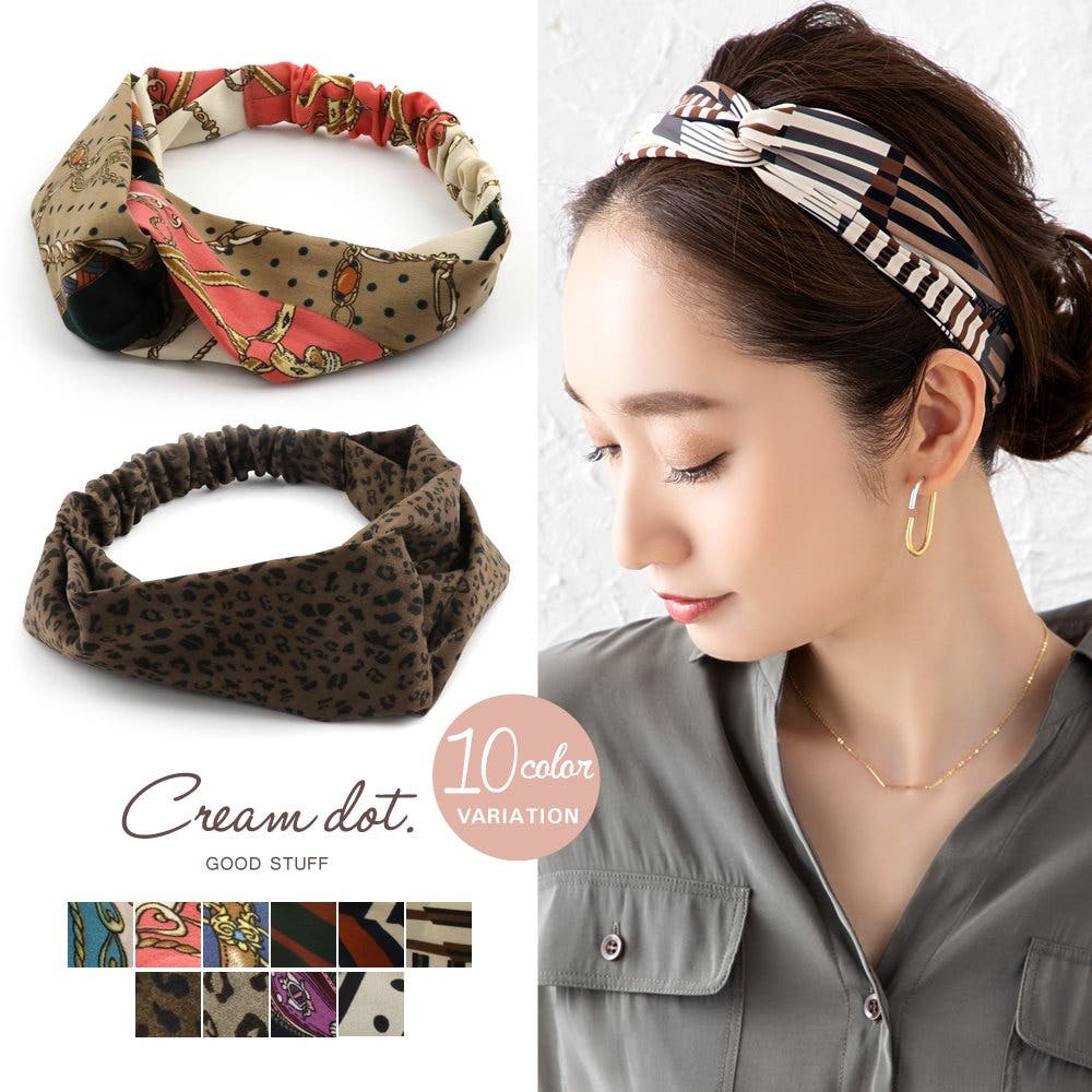 ヘアターバン ヘアバンド ヘアアクセサリー[品番：CRMA0004511