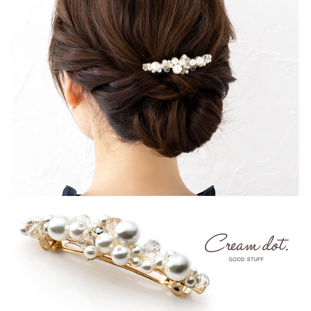 バレッタ ヘアクリップ ヘアアクセサリー[品番：CRMA0007577]｜CREAM