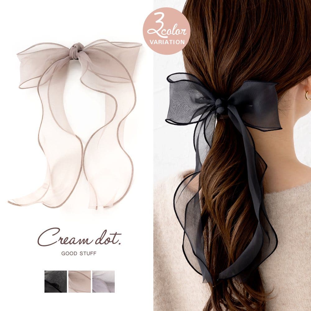 バレッタ ヘアクリップ 大きめ[品番：CRMA0007972]｜CREAM-DOT