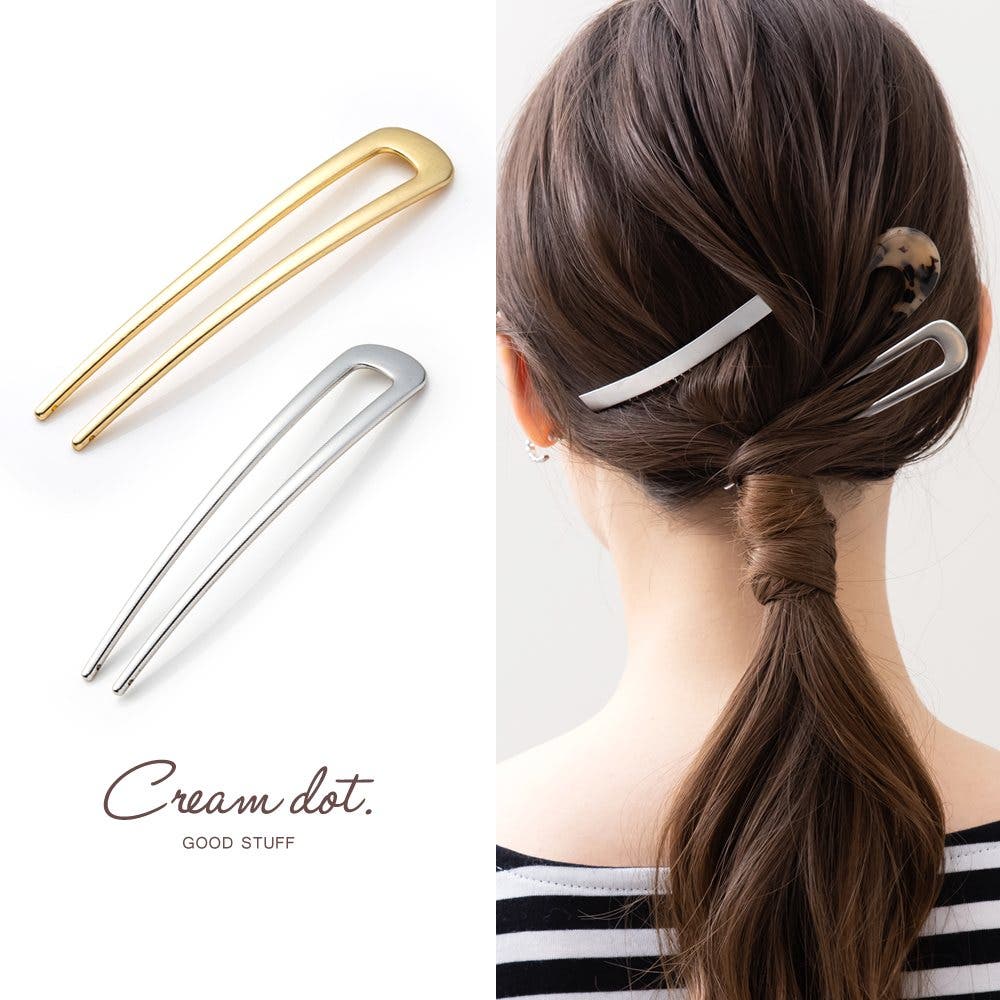 コレットマルーフ　ヘアピン　ヘアコーム　かんざし　U字ピン U字コーム かんざし ヘアピン[品番：CRMA0007115]｜CREAM-DOT