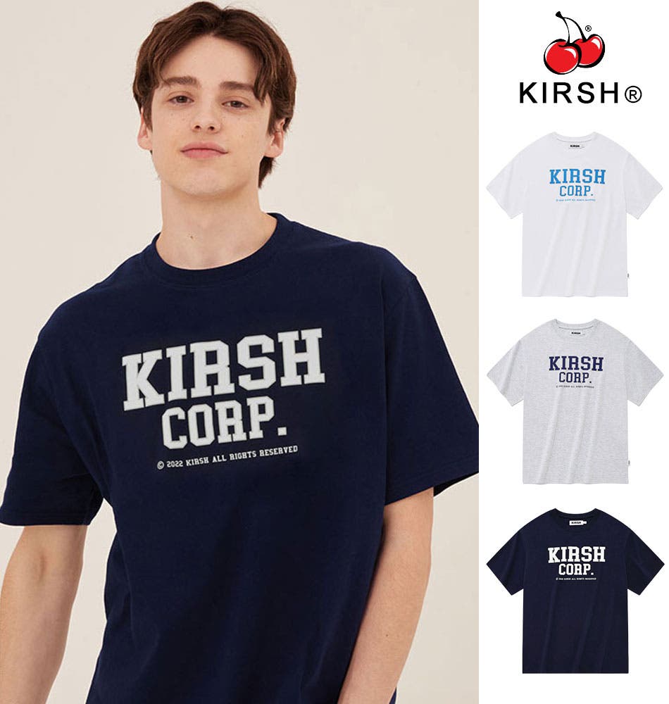 ★22SS新作★KIRSH★KIRSH SPORTS PIGMENT SHORT SLEEVE T-SHIRT KIRSH Women's Big Cherry Glitter Graphic T-Shirt Standard