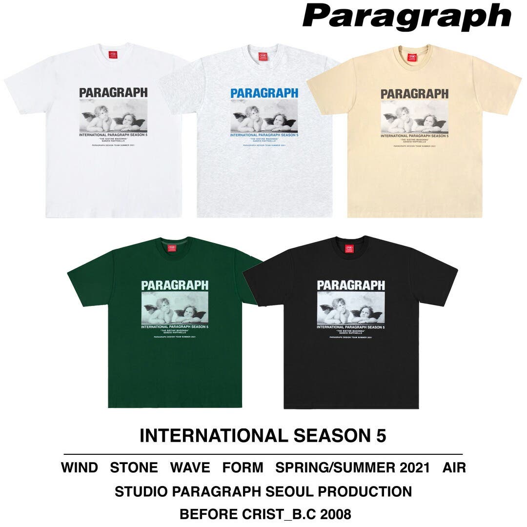 【Paragraph】★25SS・兼用★パラグラフエンジェルクルーネック Paragraph】☆25SS・兼用☆パラグラフエンジェルクルーネック