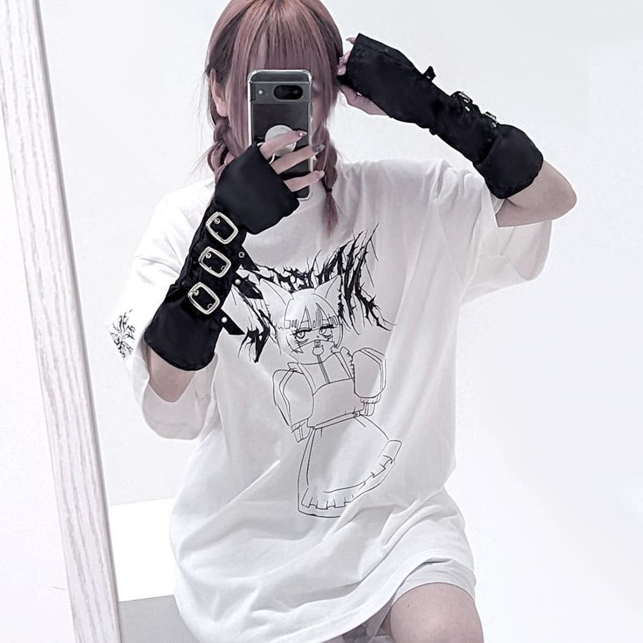 ililil（イルイルイル）ねこみみてんしちゃん Tシャツ 新品未使用品 MILKBOY - ililil【イルイルイル】ねこみみてんしちゃんTシャツ 新品未