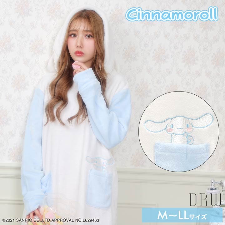 楽天市場】Sanrio Cinnamoroll ファーフリース ルームウェア