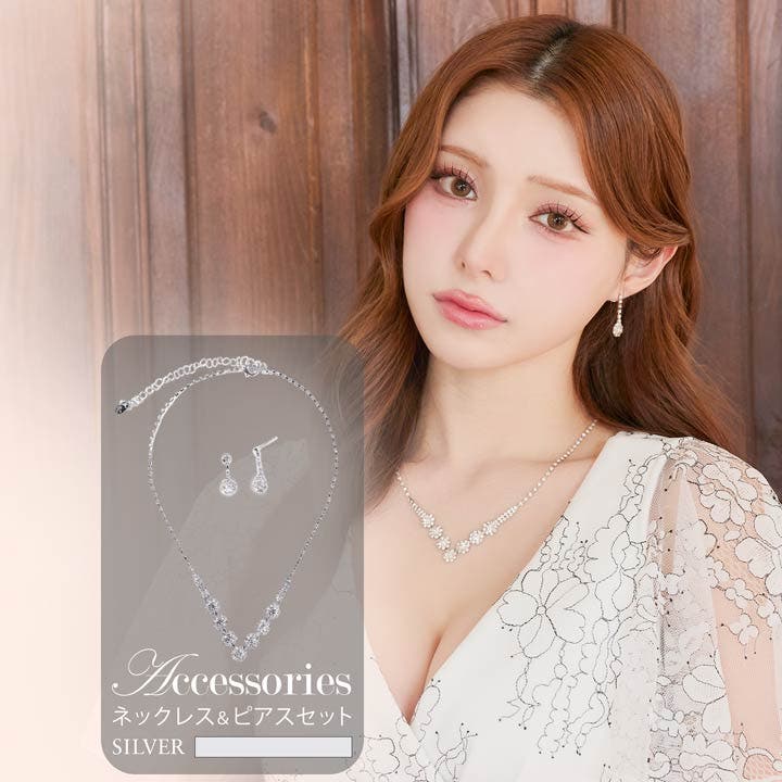 GSTV フラワーモチーフ ネックレス セット SWAROVSKI スワロフスキー ネックレス 全3種 ギフトセット 純正