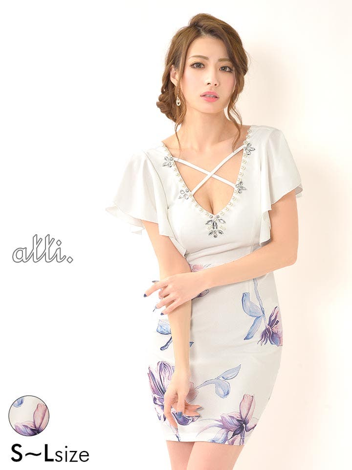 ドレス キャバ ワンピース[品番：DY000012948]｜Dazzy（デイジー）の