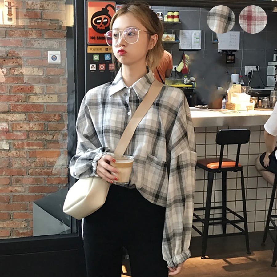 テディベア チェック柄シャツ付き Amazon | [Qian qian] チェックシャツ レディース チェック柄