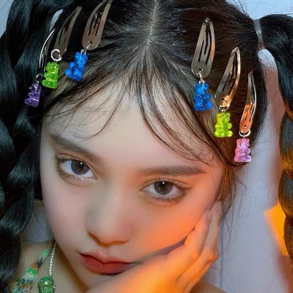 YVMIN クマの花bbヘアピン 小さいサイズ（ 2個セット） YVMIN クマの花bbヘアピン 小さいサイズ（ 2個セット） YVMIN