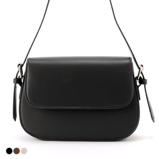 レザー調ラウンドショルダーバッグ レディース 女性[品番