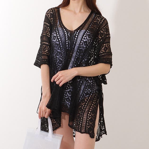 girl（ガール）の「フロントボタンバックカシュクールレース