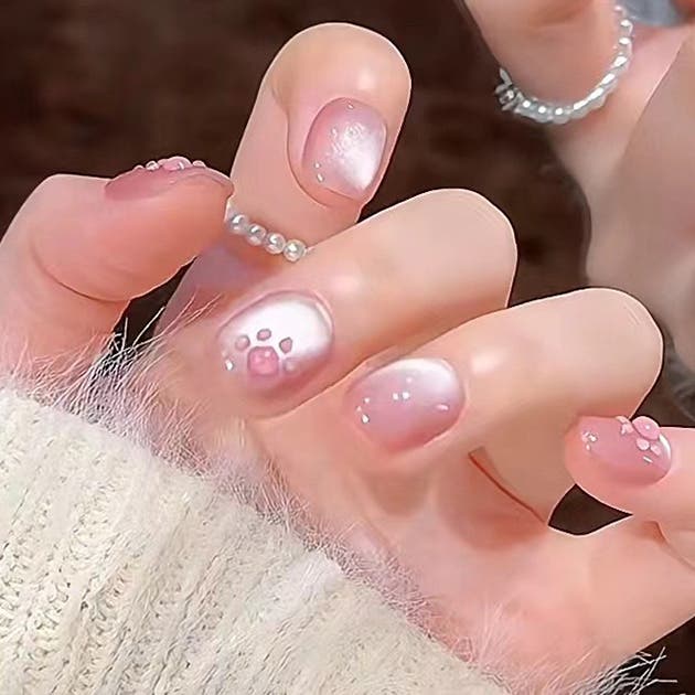 ハンドメイドネイルチップ集合ページ　ラウンド 楽天市場】COLORBIRD ネイルチップ ショート 24枚 ピンク 花