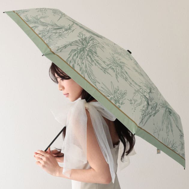 晴雨兼用 ボタニカル柄 メタリック[品番：LCLW0009290]｜レース