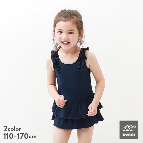 kilig キリグ　キッズフリルワンピース MARKEY'S ワンピース 総柄フリルショルダーワンピース キッズ