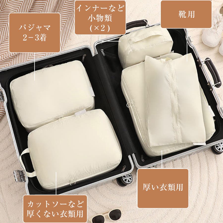 トラベルパッキングポーチ6種セット[品番：DBLW0001794]｜Doux