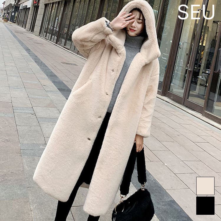 sandlessmoon original コンチョボタンプードルファーコート