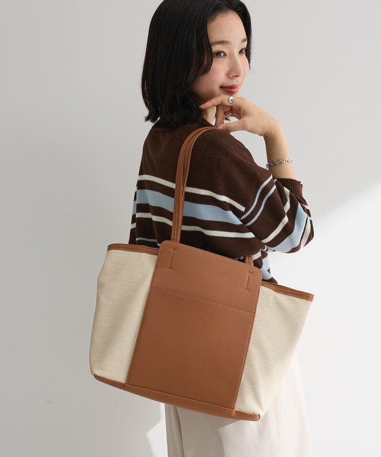 収納アドバイザー監修多機能A4トートバッグ[品番：GRPW0052489]｜Green
