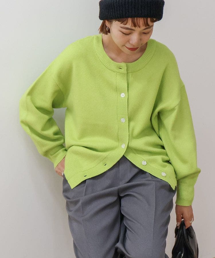 バイパチ2WAYクルーネックニットカーディガン[品番：EHEW0046971