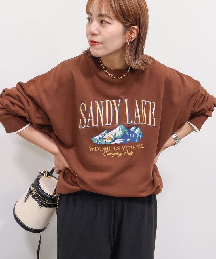 ブランド品 通販サイト 刺繍裏毛プルオーバー[品番：EHEW0047515]｜AMERICAN HOLIC トップス
