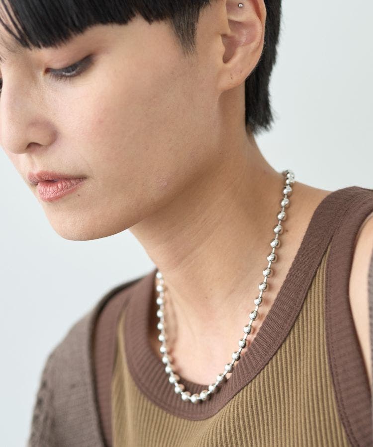 私も愛用！ボールチェーンが素敵なショートネックレス TALISMANS ボールチェーンショートネックレス[品番：EHEW0050067