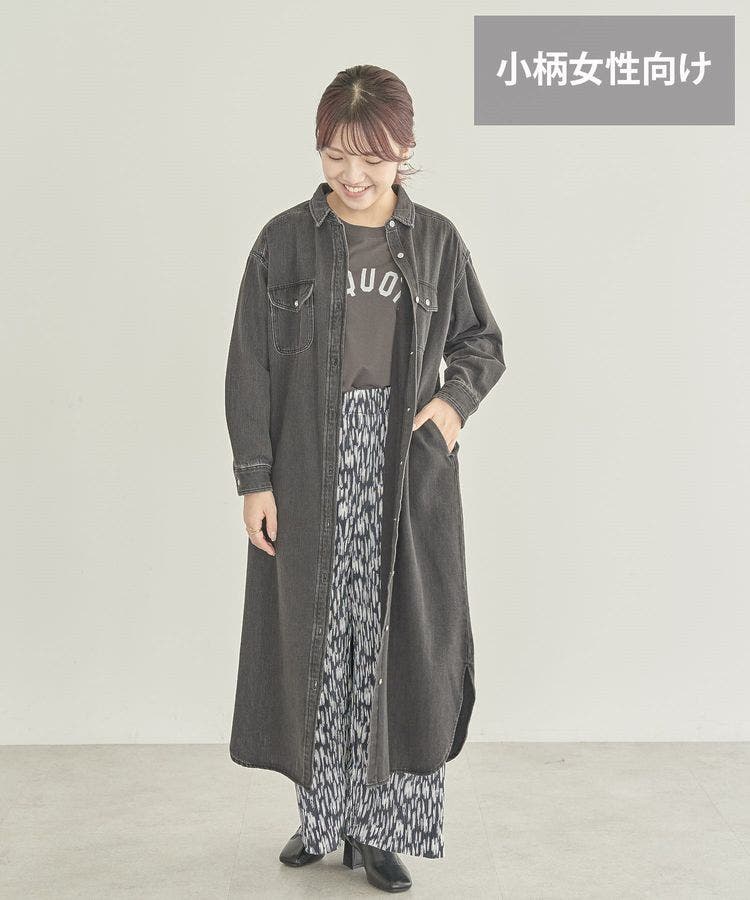 WEB限定・小柄女性向け】デニムワンピース[品番：EHEW0045390