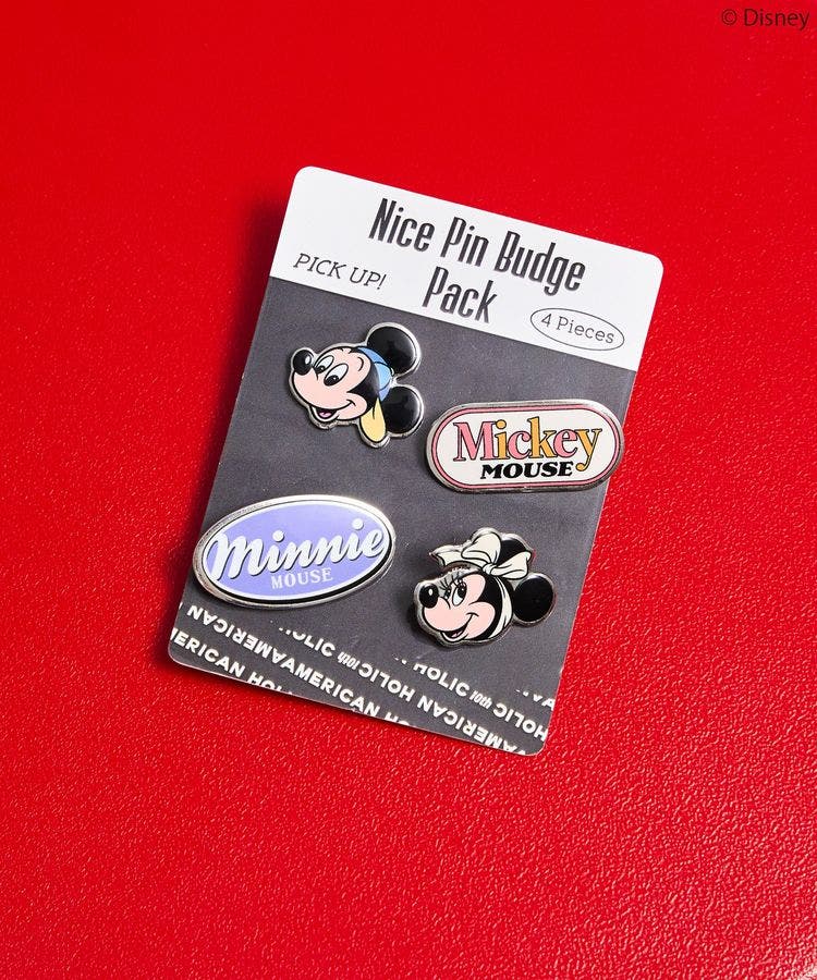 Mickey&Friends】4Pピンズセット[品番：EHEW0051772]｜AMERICAN HOLIC