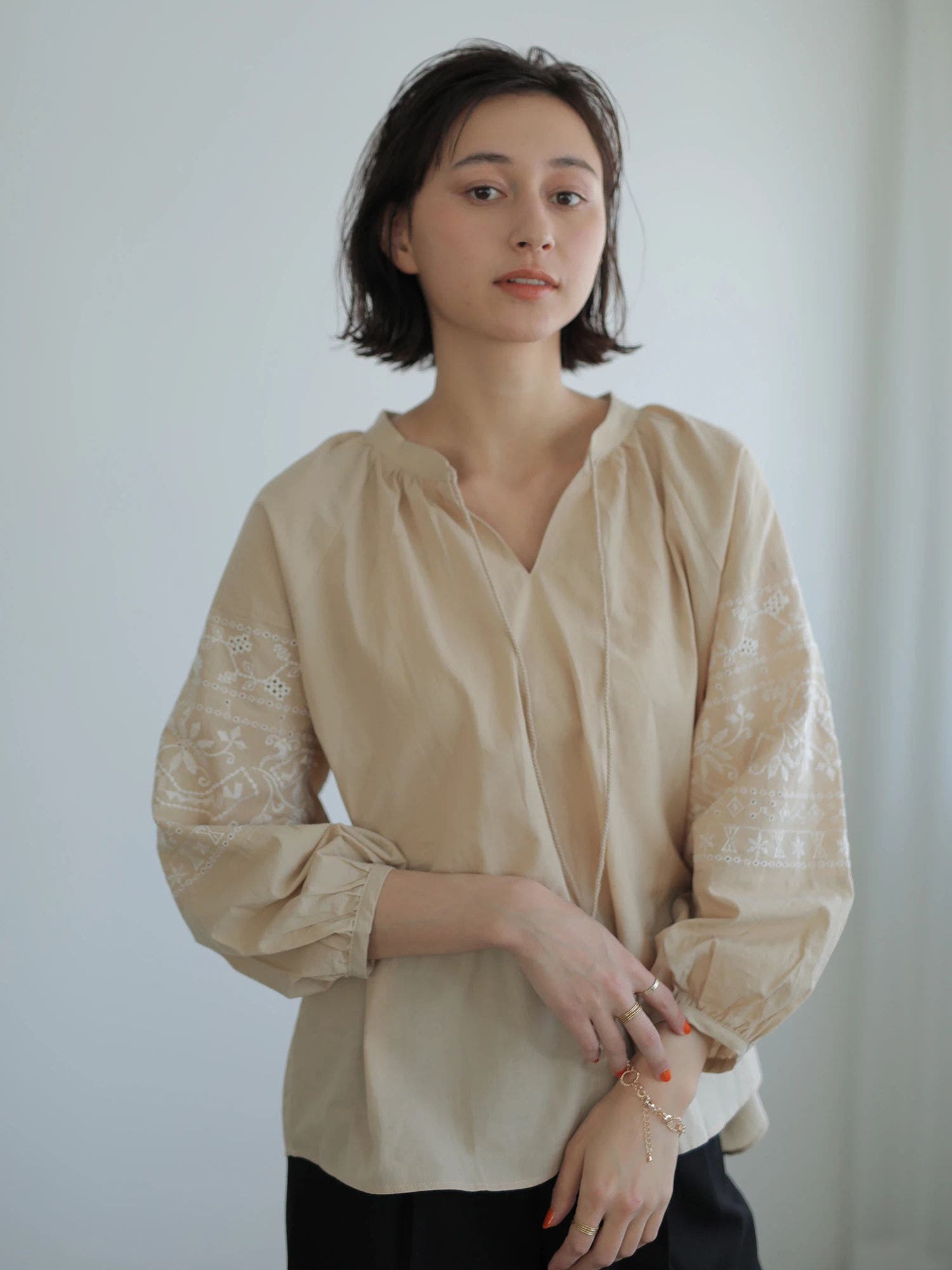 moussy - 美品 【M_】エムアンダーバー エンブロイダリー