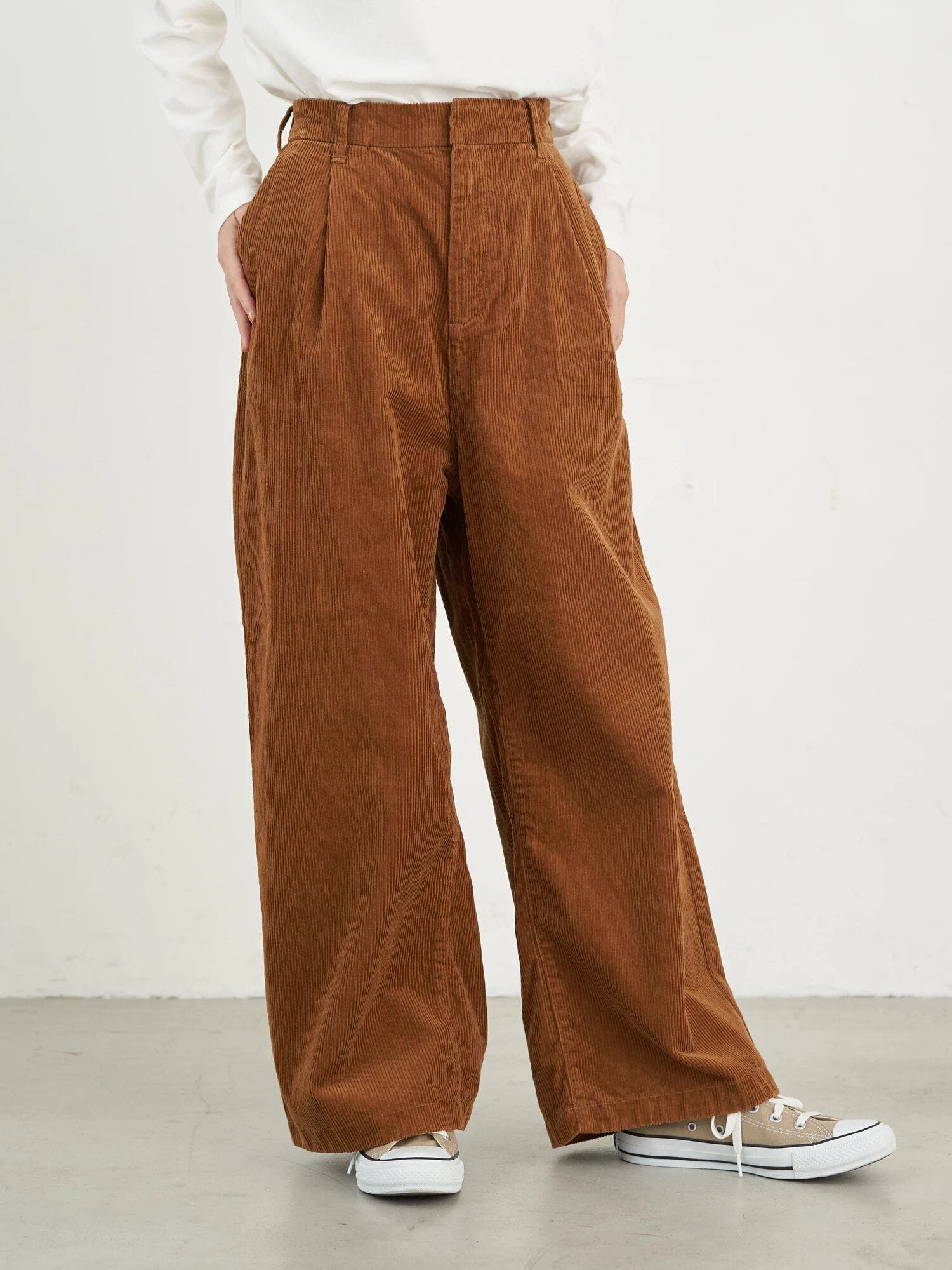 COTTON USAコーデュロイパンツ(ワイド)[品番：EMEW0024920]｜earth