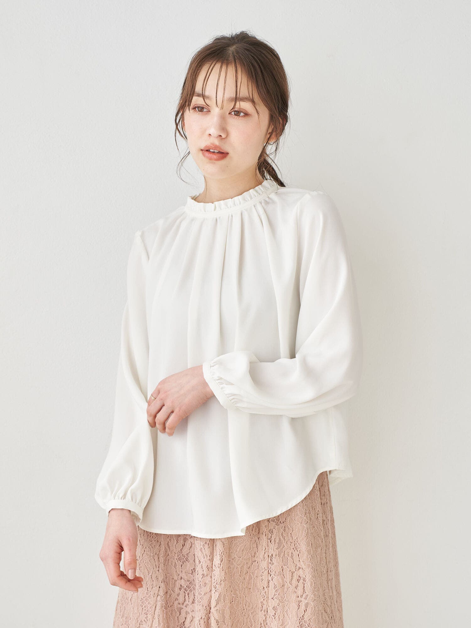 UpcycleLino】アンサンブル2wayブラウス｜nest Robe / CONFECT