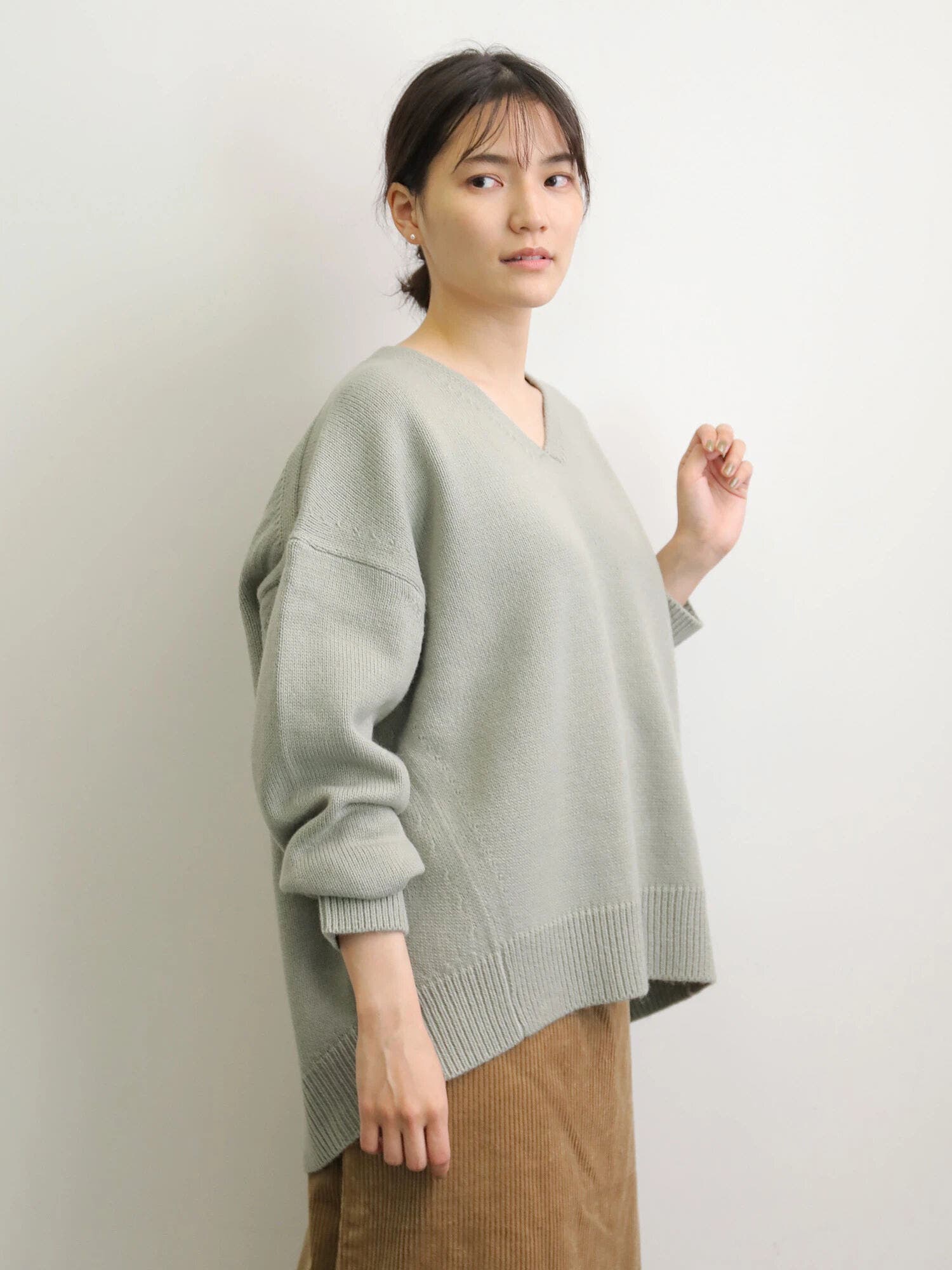 ニット バックスリットプルオーバー ボルドー レディース(M