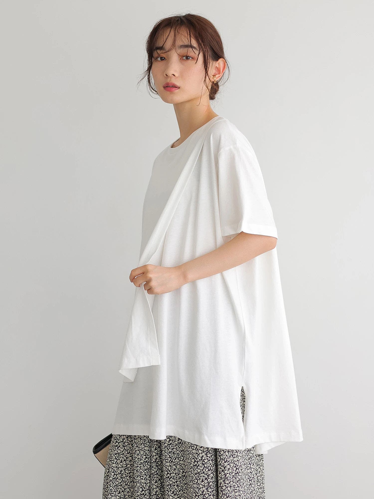 レイヤード半袖カットチュニック[品番：EHEW0029292]｜AMERICAN