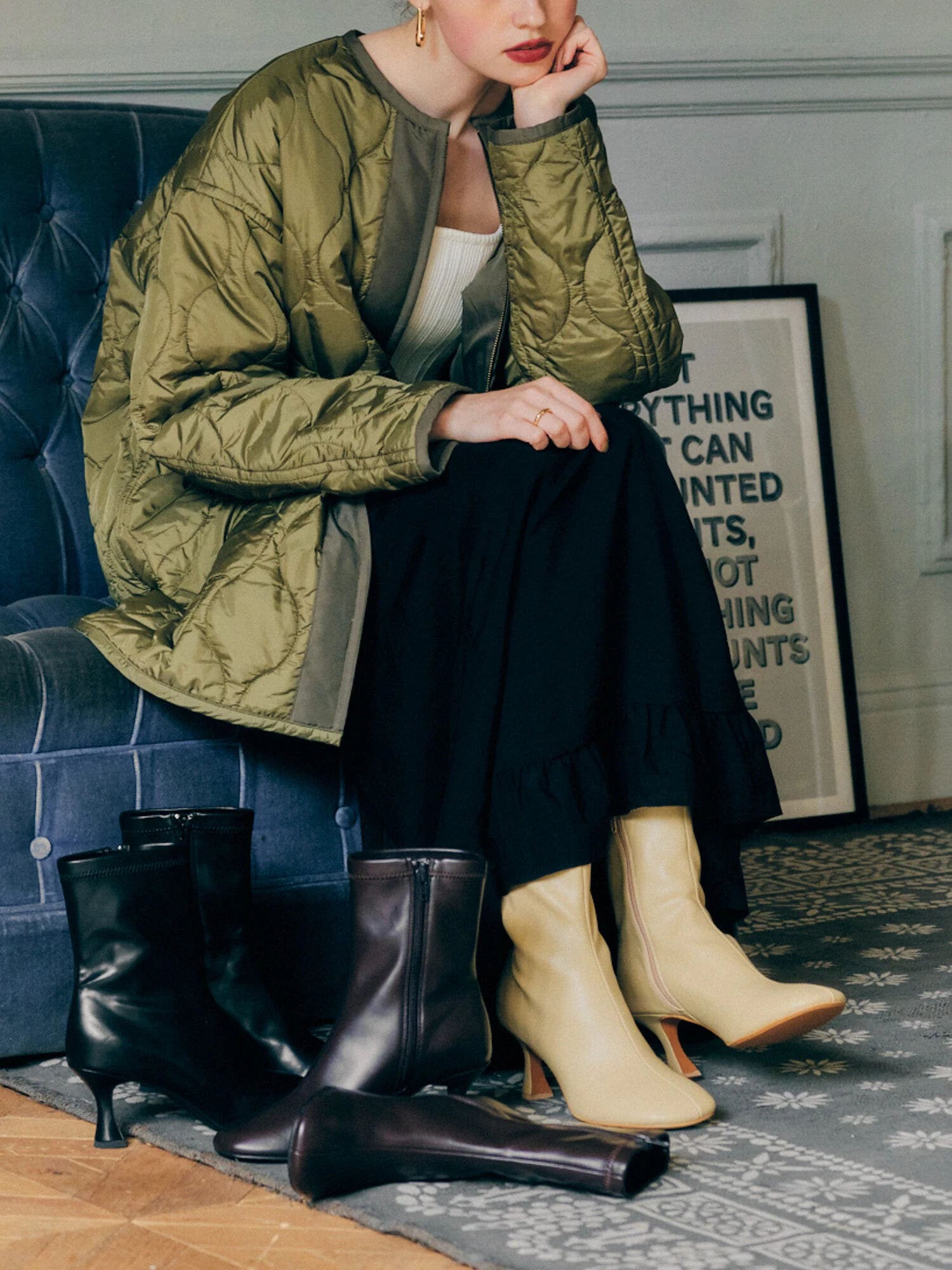 美品箱付⭐︎マッキントッシュフィロソフィー　スクエアトゥショートブーツ　23 革 cd012-82151-01b.jpg?basethum=225