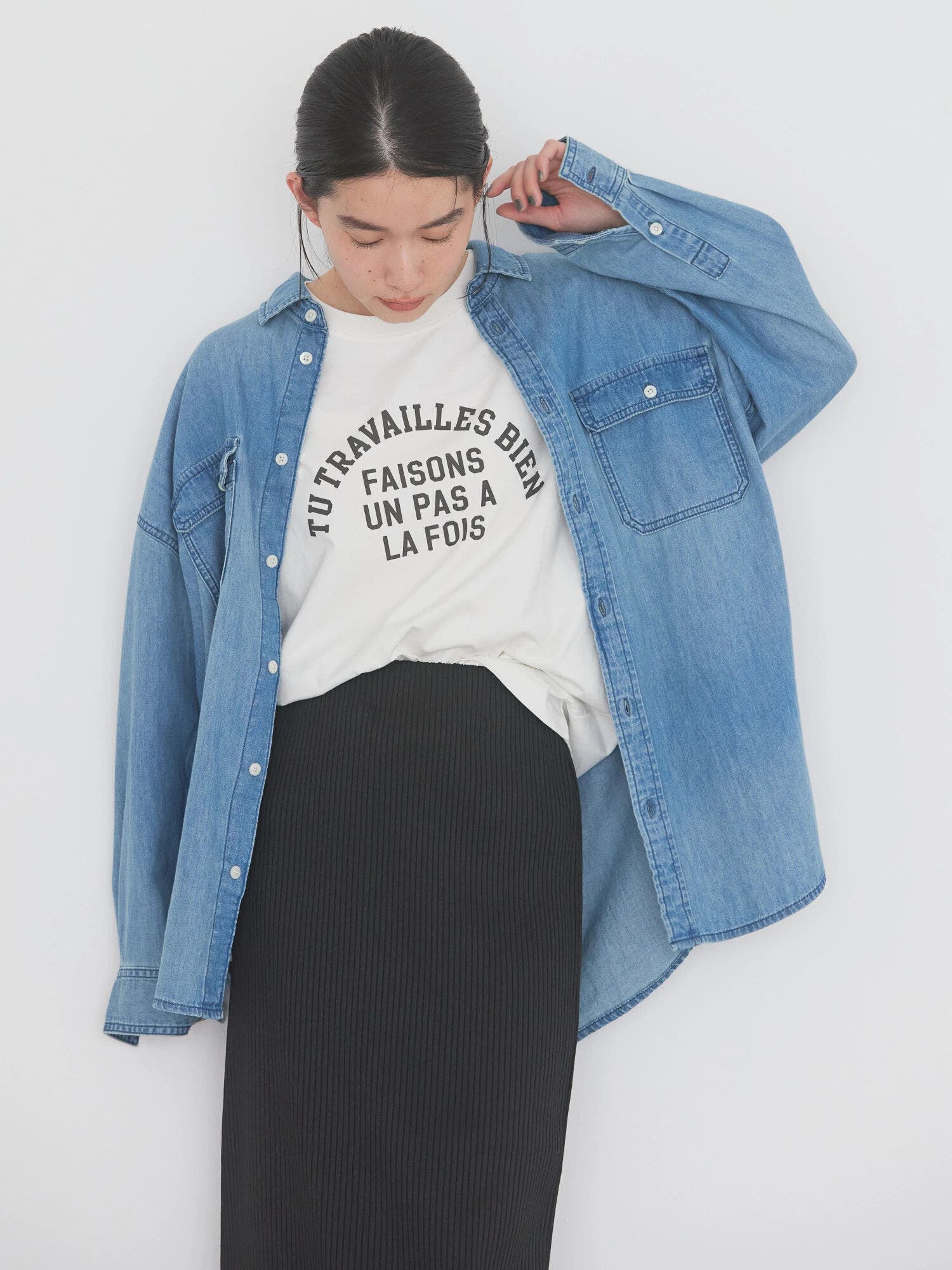 Wポケットデニムシャツ[品番：EHEW0038520]｜AMERICAN HOLIC