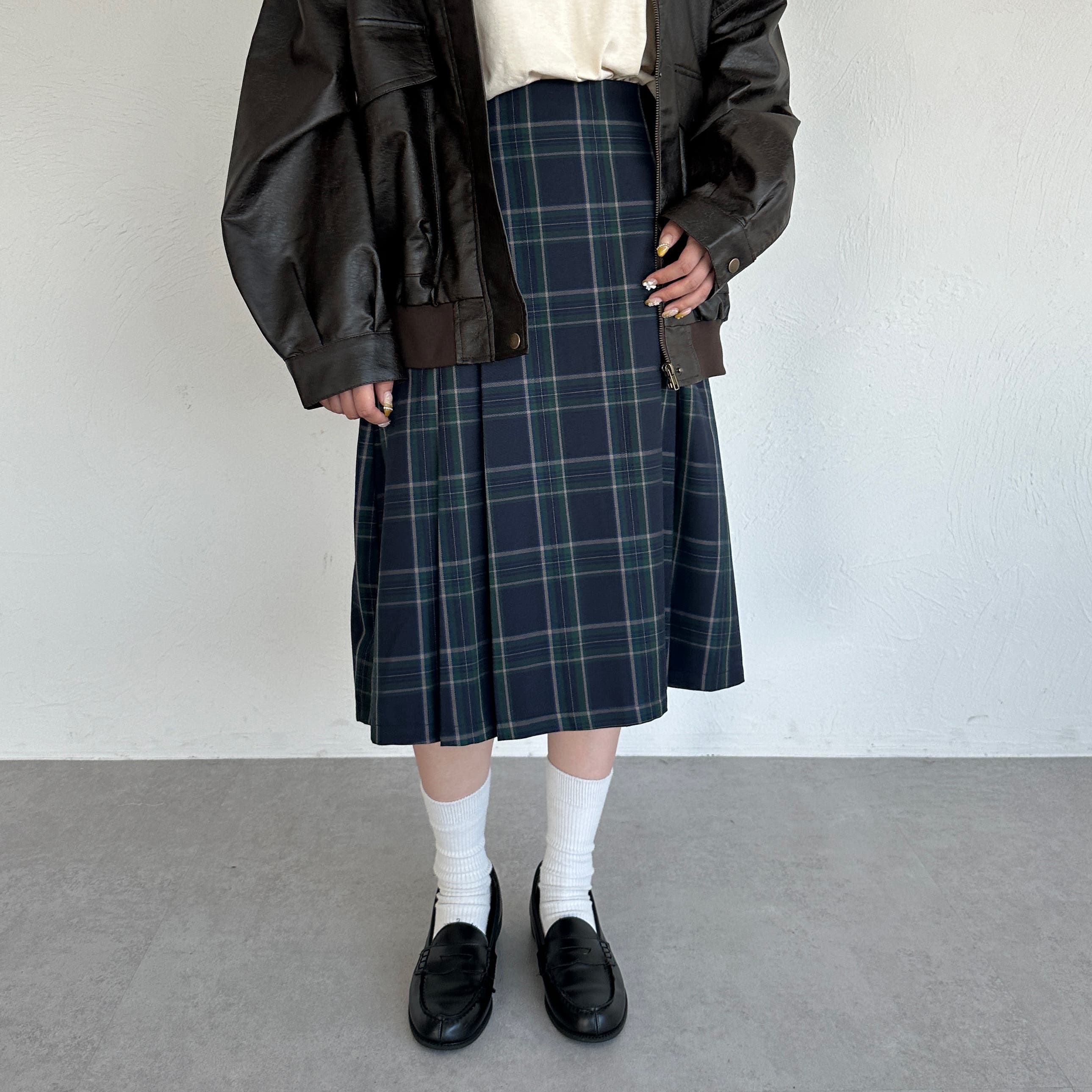 kutir】A/W 2wayアソートミディプリーツスカート[品番