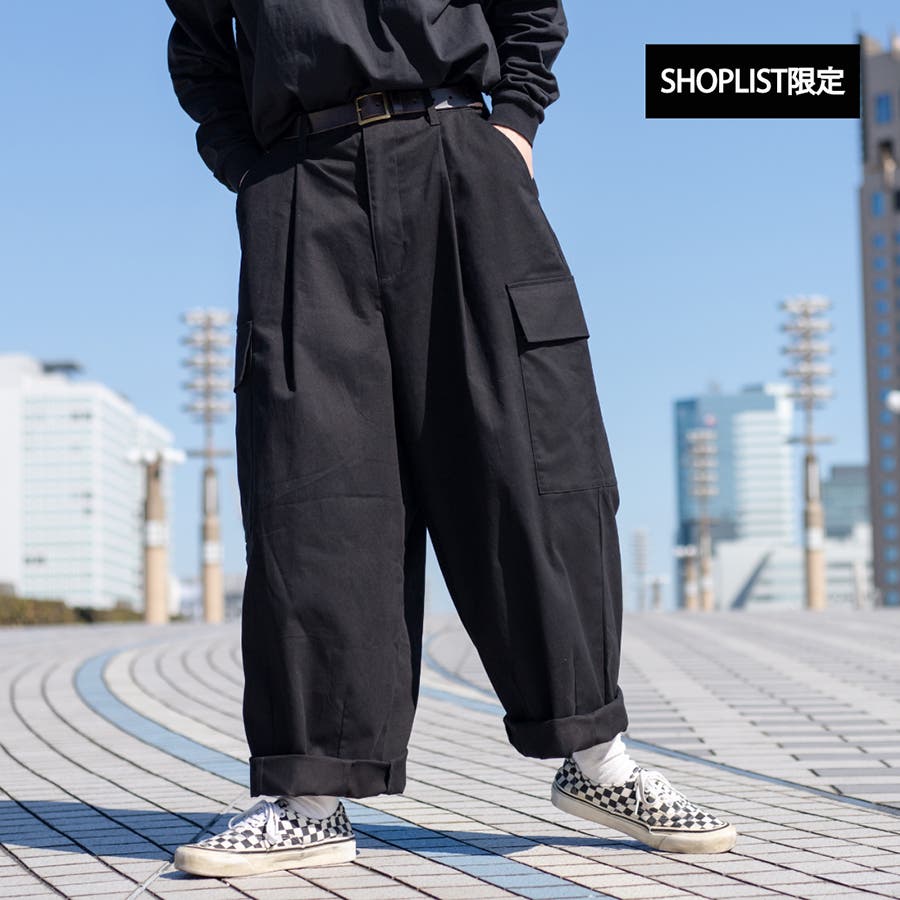 カーゴパンツ メンズ バルーンパンツ ワイドパンツ イージー