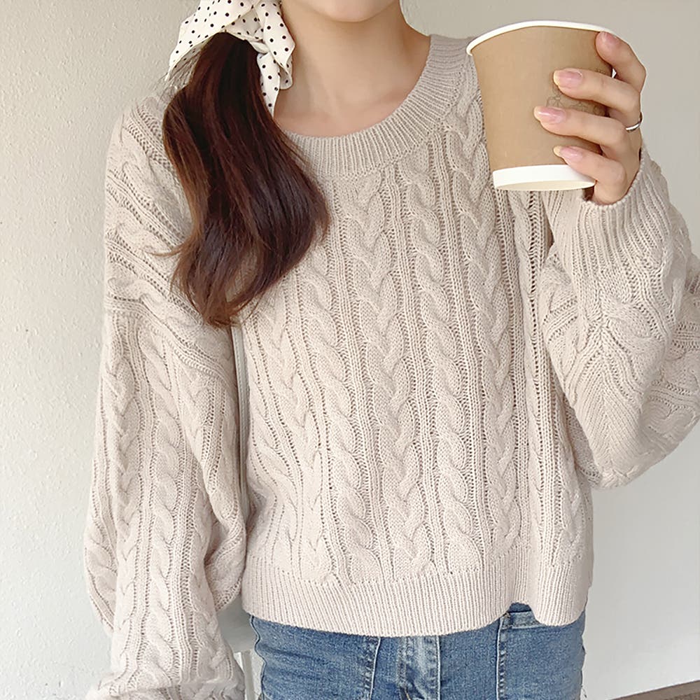 エスカーダ●極美品●ジュエリー柄 コットンニット リブジップブルゾン 手洗い可 セール】quaranciel:〈手洗い可能〉フラワー レース ジップ