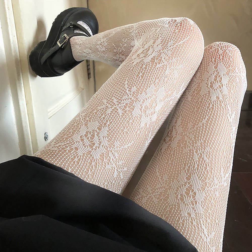 NACHE★韓国★人気★OBLIQUE XX TIGHTS タイツ 2色 Amazon | [Byuuu] セクシー 花柄 網タイツ 女性 靴下 伸縮性良い