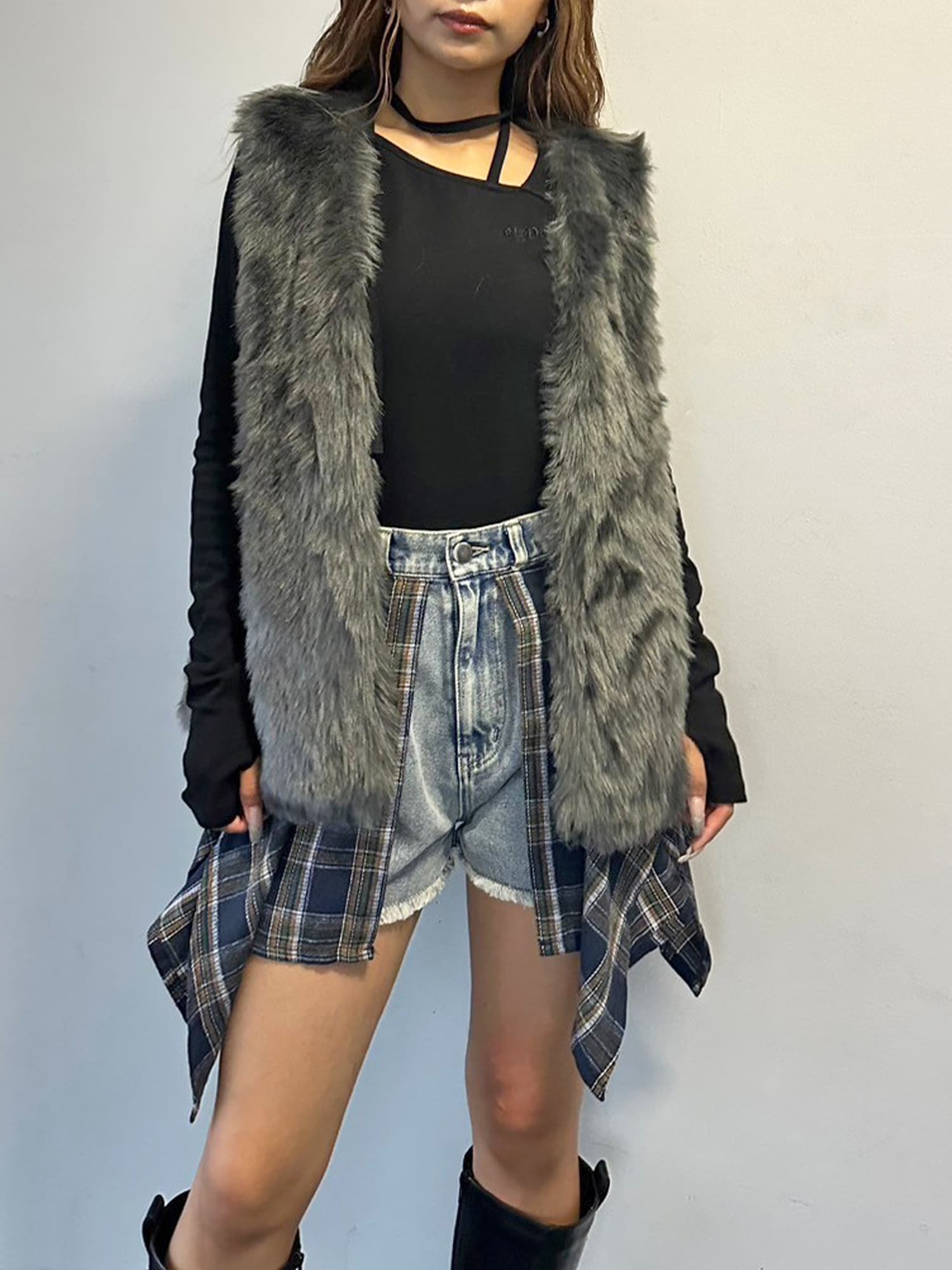 ロングフェイクファーベスト[品番：EO000006306]｜EGOIST（エゴイスト