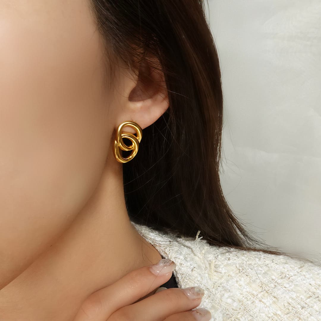 ジョージジェセン シェル ピアス（ヴィンテージジュエリー）