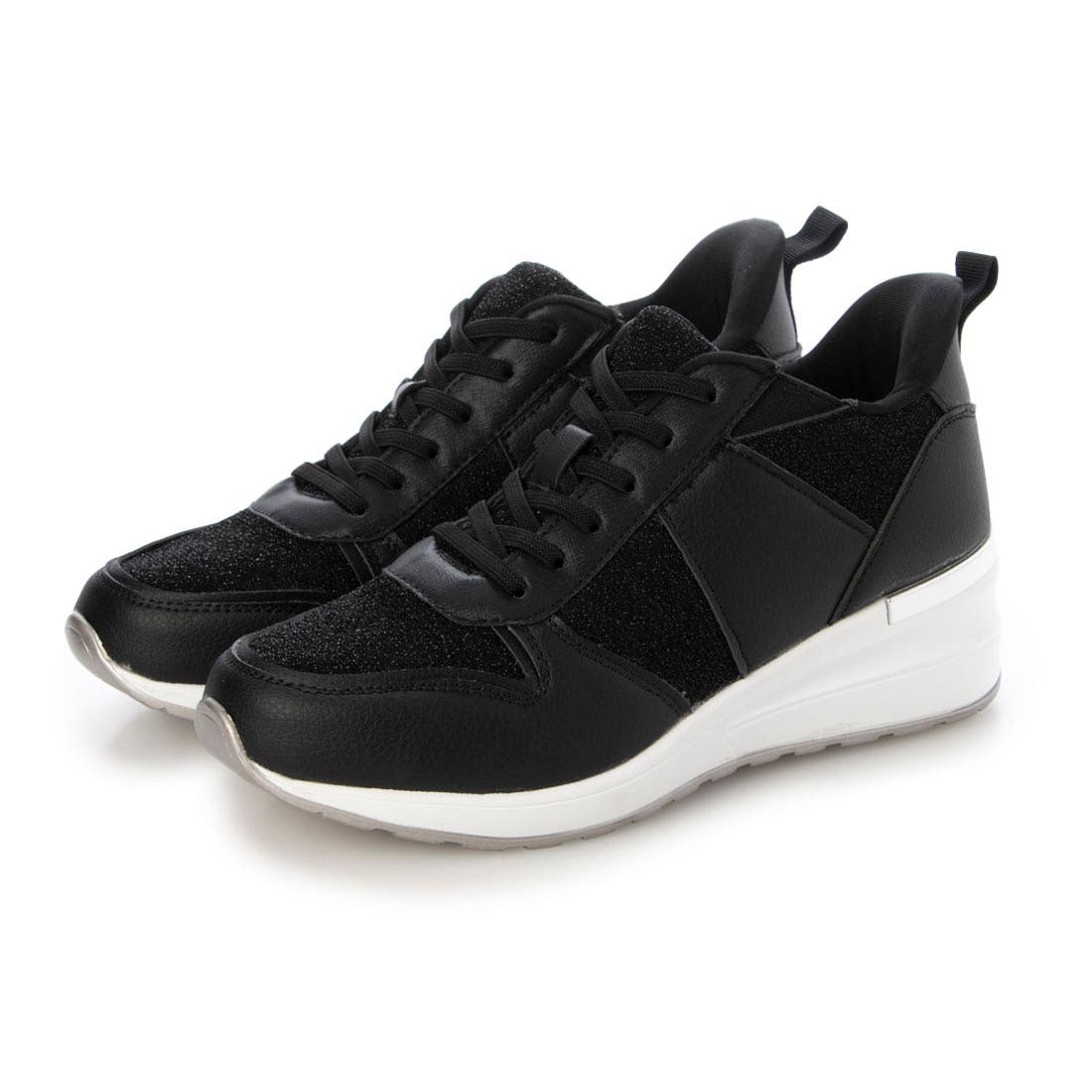 スタイルアップ・柔らかい】ラメスニーカー[品番：EVOW0001348]｜EVOL