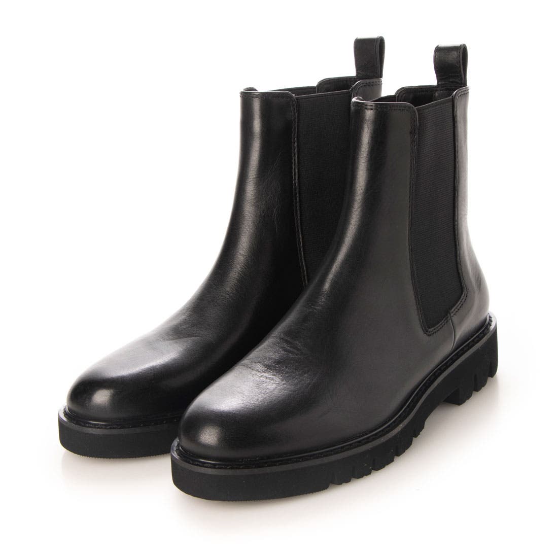 本革トラックソールサイドゴアブーツ[品番：EVOW0000652]｜EVOL